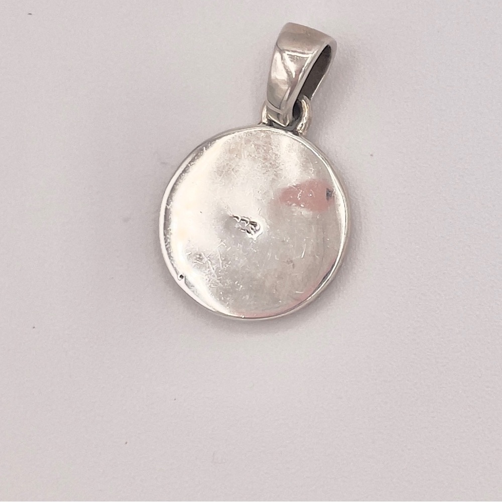 SILVER Sparkle Green Opal Mexico Pendant - Picture 5 of 7